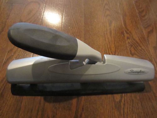 Swingline 12-Sheet Light Touch Desktop Two or Three-Hole Punch, 9/32&#034; Hole