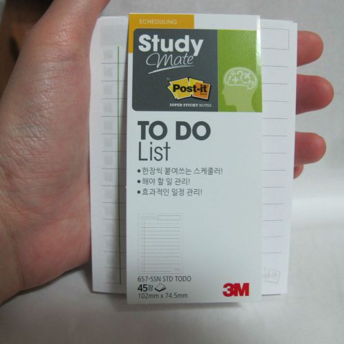 3m post it daily palnner post it type to do list schecdule memo blank checklist for sale