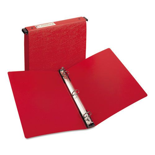 Hanging Storage Binder with Gap Free Round Rings, 1&#034; Capacity, Red