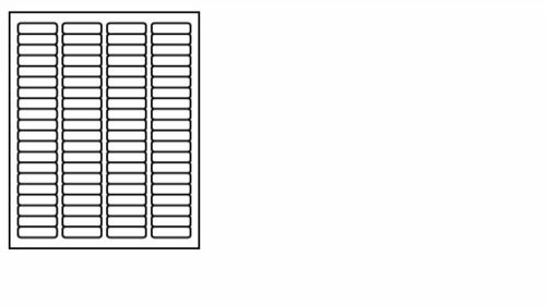 1000 - white return address labels size 5167, 1/2&#034; x 1 3/4&#034; - self adheasive