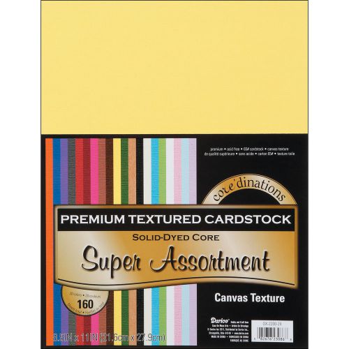 Darice Core-dinations Value Pack Cardstock 8-1/2-in x 11-in 160/Pkg GX220024