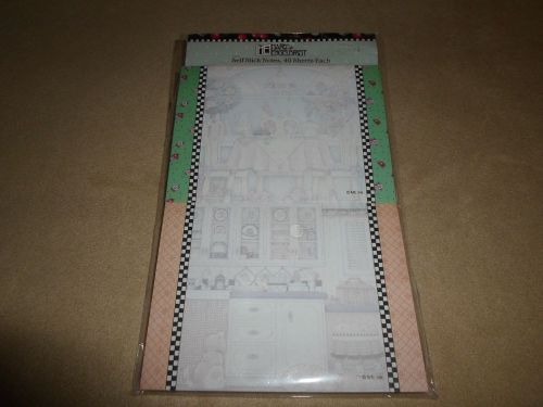 2 Mary Engelbreit &#034;Vintage Kitchen&#034; Self Stick Note Pads~40 Sheets Each Pad, NEW