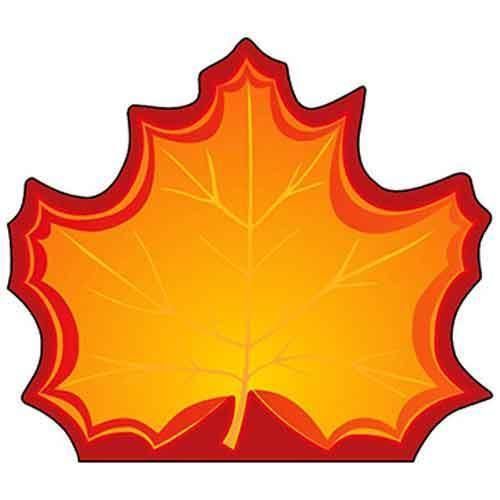 Creative Shapes Mini Notepad - Maple Leaf