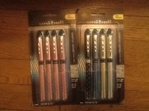 BRAND NEW Uni-Ball Rollerball Pens - VISION ELITE (two packs)