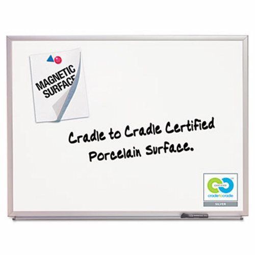 Quartet Magnetic Dry-Erase Board, Porcelain, 36 x 24, White, Aluminum (QRT2543)