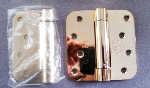 1 PAIR (2) WOODWORKER HAGER 1752 REV.P-4 X 4 US3 REVERSE TEMPLATE SPRINGE HINGE