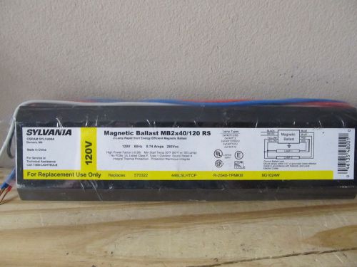 SYLVANIA MAGNETIC BALLAST MB2x40/120 RS 120V