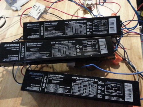 3-new! sylvania qtp 2x32t8/unv isn-sc elec. ballast pro series 50/60hz 120-277v for sale