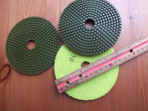 5 Inch Diamond Polishing Pads 7 Pcs Any Grit &amp; Backer