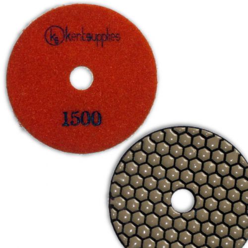 KENT Premium Quality 4&#034; DRY Grit 1500, 2mm Thick, Diamond Polishing Pad, Granite