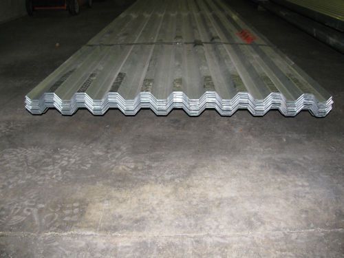 Corrugated steel form deck - 1&#034; 24 gauge galv. g60 for sale