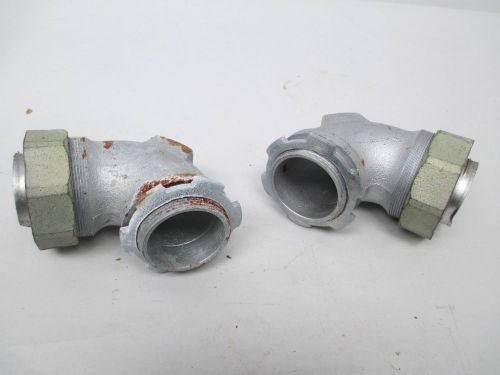 LOT 2 NEW APPLETON ST-90200 2IN 90DEG MALLEABLE IRON CONNECTOR D276849