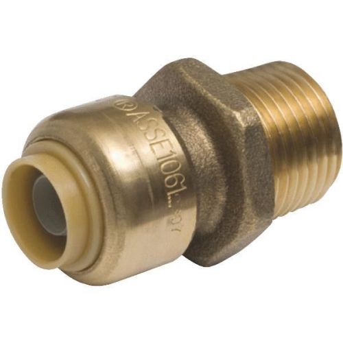 Sharkbite Brass Male Adapter (Push x Male Pipe)-1/4&#034;X1/2&#034;M ADAPTER