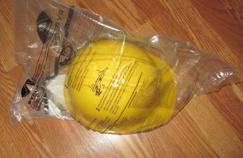 New in plastic pyramex yellow hard hat hp16130 6 pt ratchet suspension# for sale