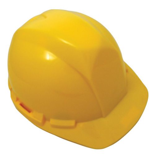 New sas safety 7160-02 hard hat with 4-point pinlock, yellow for sale