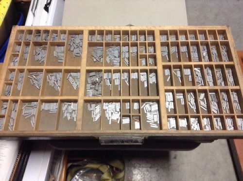 Antique Metal Lead Letterpress Printing Block Typeset - Small Font - 5 Pounds Q1