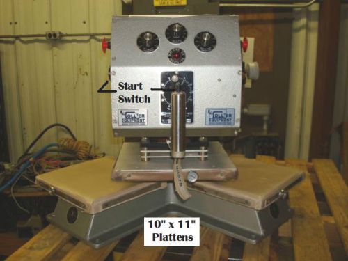 Heat Press Texas Automation MHS 40 Dual 11&#034; X 10&#034; Swing Arm 3 Heating Heads