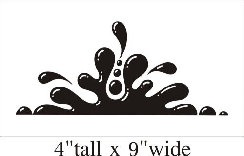 2X Water Splash Funny Car Truck Bumper Vinyl Sticker Decal Decor Art Gift  -1736