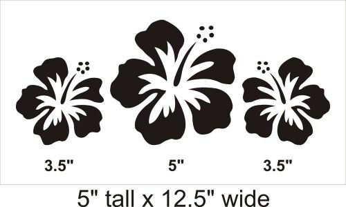 2X 3 Hibiscus Custom Wall Art Decal Vinyl Sticker Mural Decor - FA333