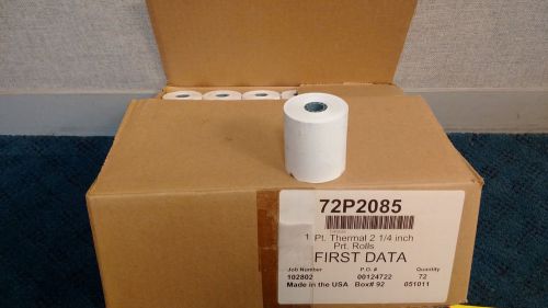 2 1/4&#034; x 85&#039; Thermal Paper Rolls - (72 New Rolls)