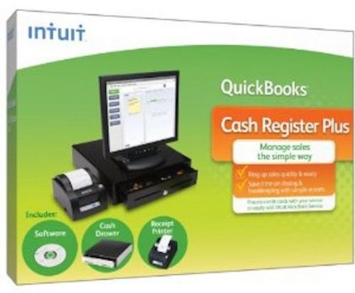 Intuit, cash register plus w/hw (isp), cash drawer and receipt printer 431797 for sale