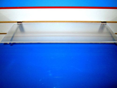 2 Each 6&#034; x 12&#034; Acrylic Shelf Flat 3/16&#034; light frost