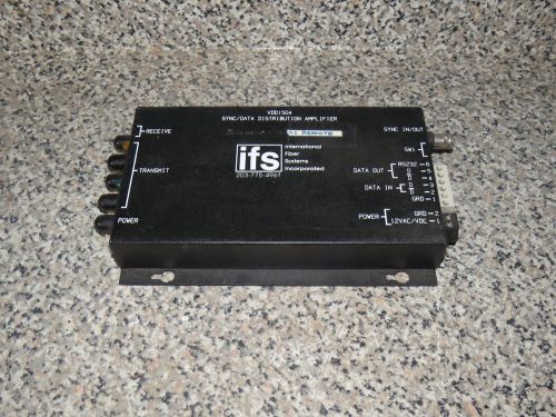 IFS INTERNATIONAL FIBER SYSTEMS VDD1504 SYNC/DATA DISTRIBUTION AMPLIFIER