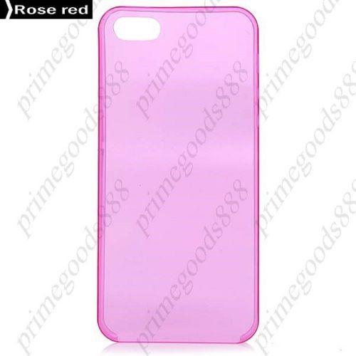 Protective ultra thin high transparency pp soft case back deals cover rose red for sale