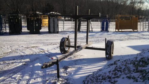 Transport trailer for portable corral panels