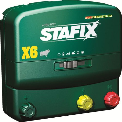 Stafix X6 Energizer, 60 Mile Fence Charger. AC/DC Powered, 240 Acres