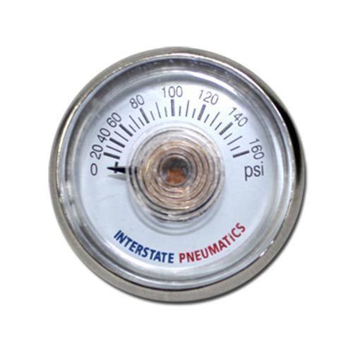 1 Inch 160 PSI - 1/8 Inch NPT Rear Mount Pressure Gauge - G2100-160