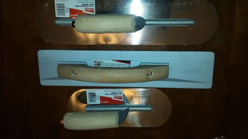 GOLDBLATT POOL TROWELS 1-10&#034; &amp; 1-16&#034; &amp; 1 g06150 Magnesium Float  NEW!!!!!!