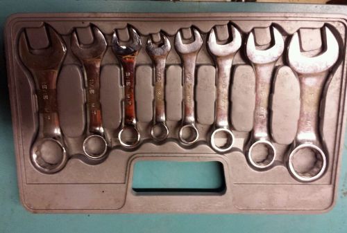 TEKTON 8-pc. Stubby Combination Wrench Set (SAE)