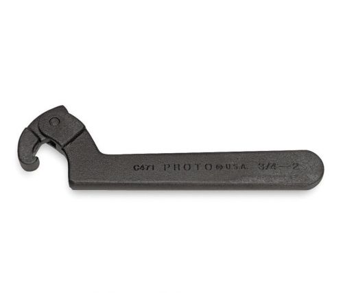 Proto adjustable hook type spanner wrench c471 3/4&#034; to 2&#034; range free shipping for sale