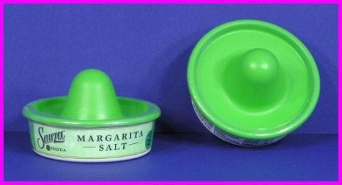 ** 2 Sauza Tequila Margarita Salt Sombrero + Glass Rimmer 6.25 oz Rimming NEW **