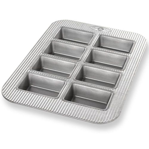 USA Pans Mini Loaf Panel Pan, 8 Wells