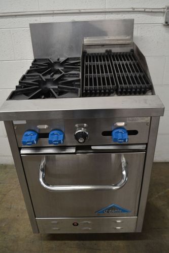 Castle Comstock Custom 2 Burner Stove/12&#034;Chargrill w/ Oven