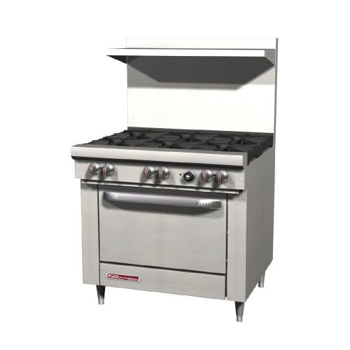 Southbend 36&#034; 6 burner range with standard oven model s36d for sale