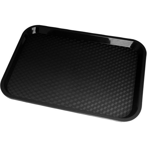 CAMBRO 12&#034; X 16&#034; FAST FOOD TRAYS, 24PK BLACK 1216FF-110