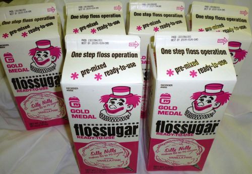 Cotton candy sugar floss sugar lot of 6  silly nilly  free shipping for sale
