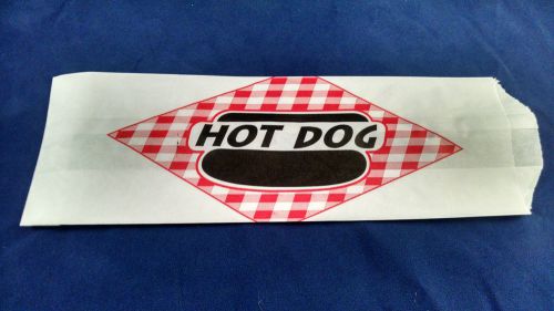 100 Count Paper Hot Dog Bags -- New -- Free Shipping