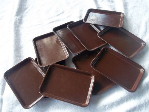 Vintage lot of 10 Fiberglass Camtray Tip Trays