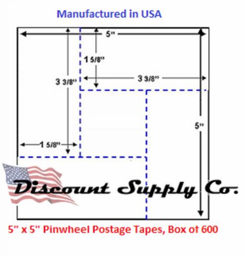 5x5 pinwheel postage meter tapes pitney bowes hasler neopost  francotyp postalia for sale