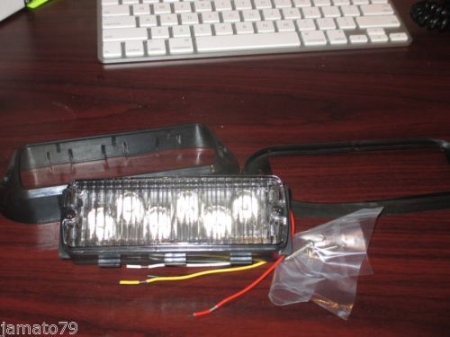 AMBER  TIR 6 LED STROBE STYLE LIGHTS BUILT IN FLASHER NEW