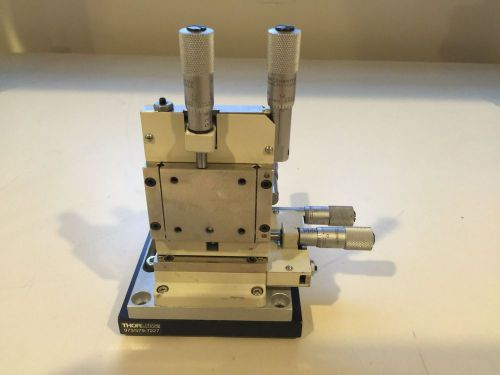 LINE TOOL CO. A RHFF DUAL MICROMETER FINE FOCUS LINEAR STAGE XYZ 3-AXIS