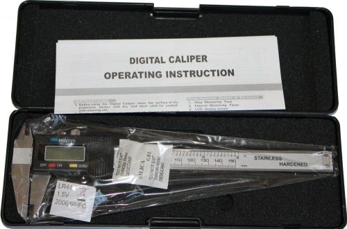 6&#034; INCH LCD DIGITAL VERNIER CALIPER MICROMETER THOUSAND MEASUREMENT SAE/MM TOOL