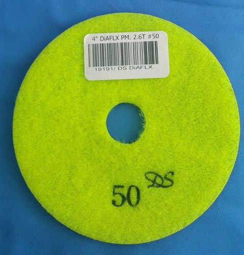 DS Diaflx Granite Diamond Polishing Wet Pad 4 inch Grit 50