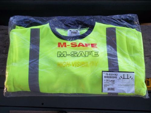 Nwt - m-safe majestic hi vis sweatshirt - style #75-5321/x2 - size: 2x large for sale