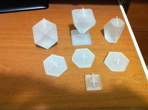 Clear acrylic plexiglass ring jewelry stands (14 items) for sale