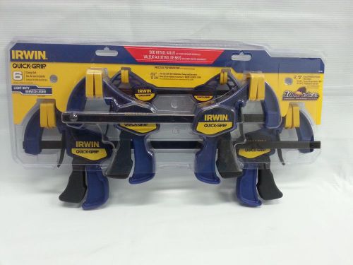 NEW Irwin Quick Grip 6 Clamp Set